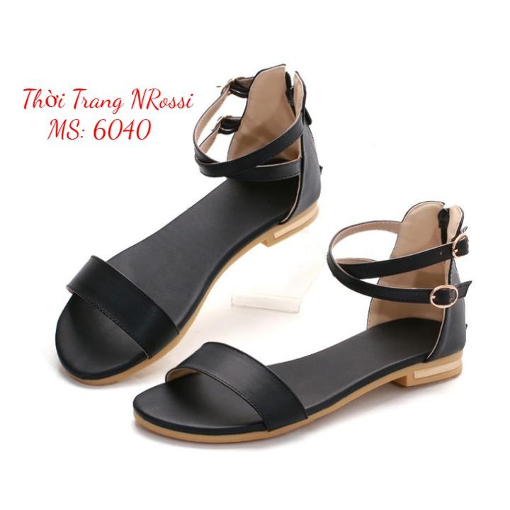 Giày sandal đế bằng nữ big size 40 41 42 43 44