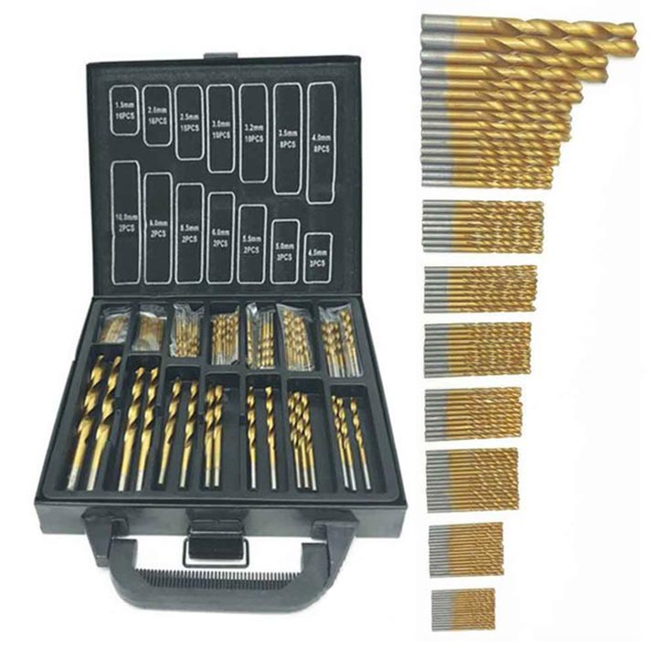 Bộ 99 mũi khoan thép phủ titanium siêu cứng