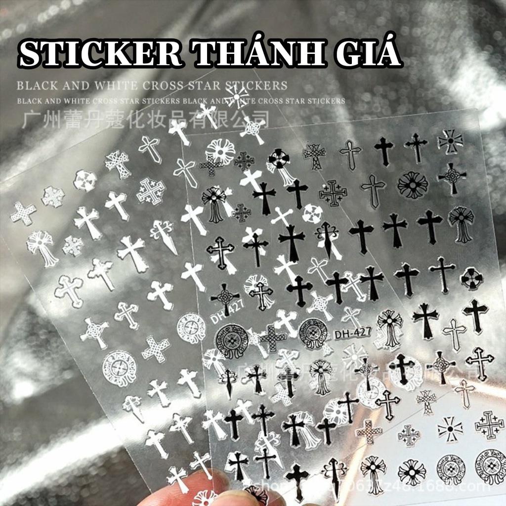 Sticker 3D Thánh Giá | Hình Dán Móng Tay