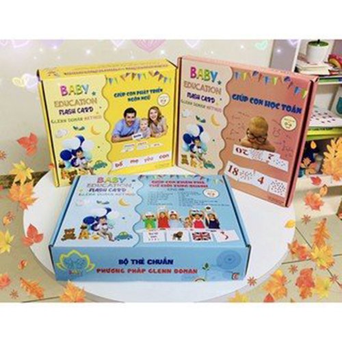 FLASHCARD GLENN DOMAN CHUẨN IVORY 350 - Bộ thẻ chấm Dotcard Giúp con học toán size to chuẩn 28x28cm