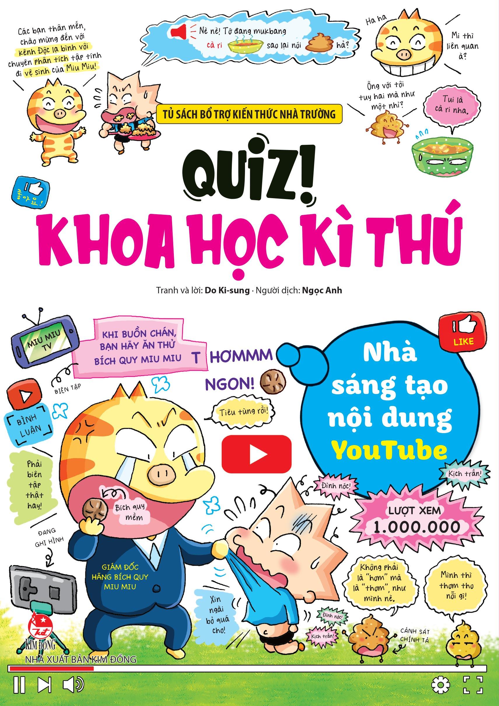 Sách - Quiz! Khoa Học Kì Thú - Nhà Sáng Tạo Nội Dung Youtube