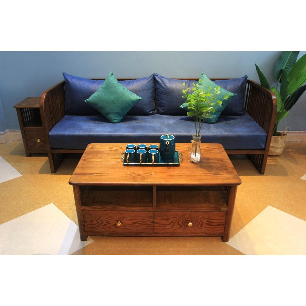 Sofa Indochine tay mây (Rustic) - Sofa khung nan gỗ kết hợp đan mây tự nhiên.Hàng gia công tỉ mỉ, chất lượng xuất khẩu