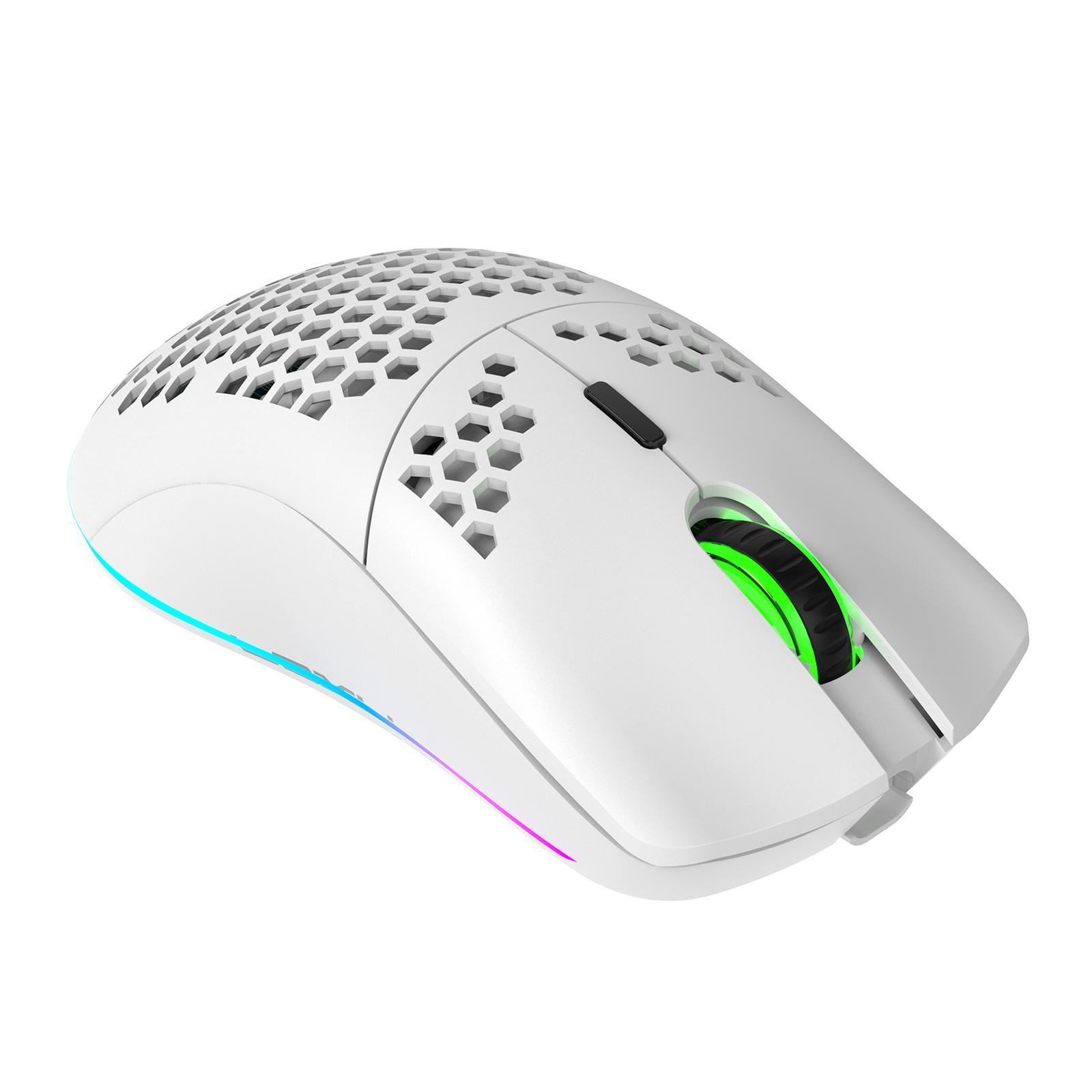 Gaming Mouse Rechargeable 7 RGB Backlit Colors 3200DPI for Office PC