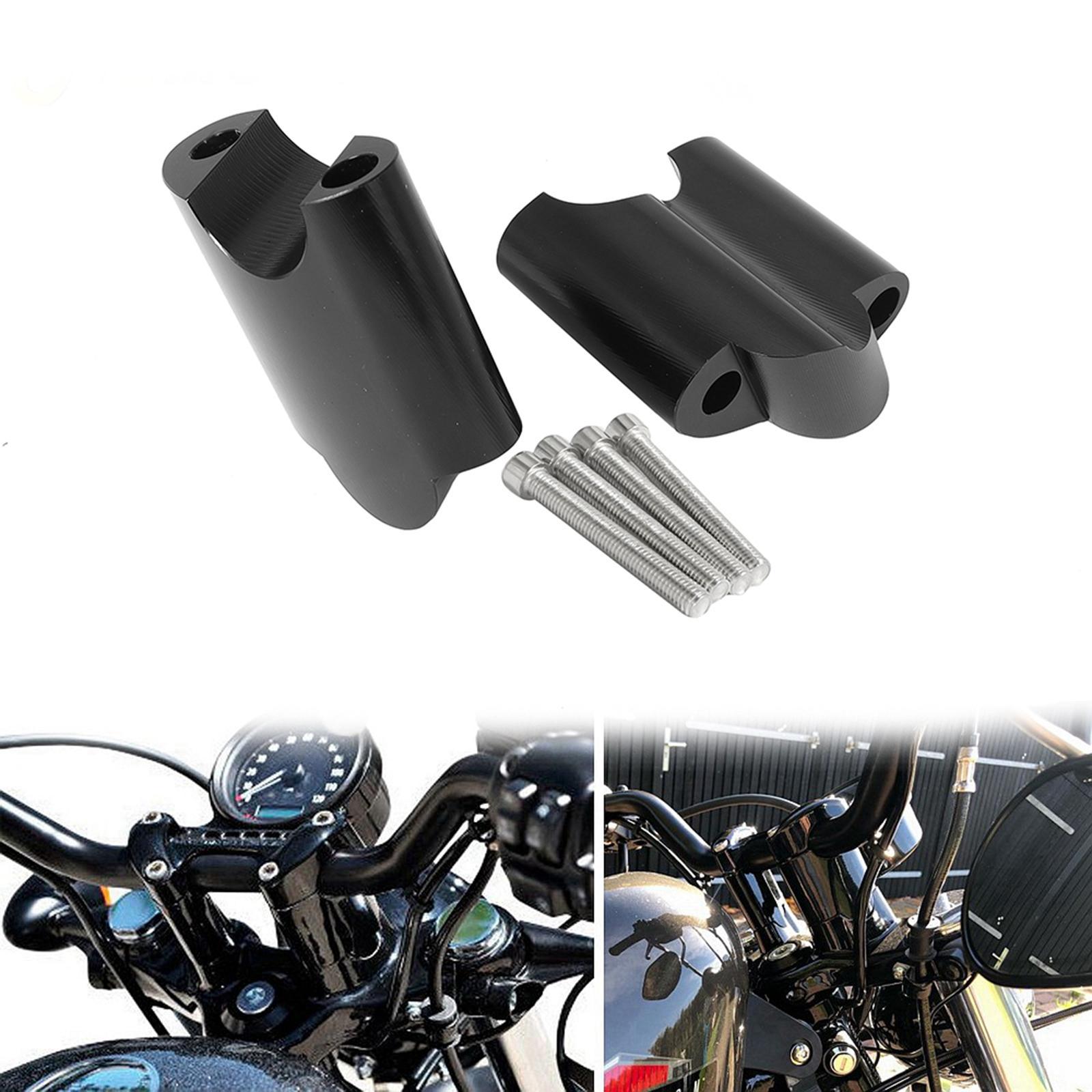 2 Pieces Motorcycle Handlebar Riser Clamp, Replacement for XL 1200x