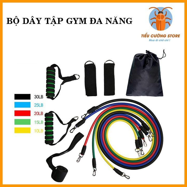 Dây Tập Gym Ngũ Sắc Độ Đàn Hồi Cao Đa Năng Gọn Nhẹ Tập Thể Hình Body Tại Nhà