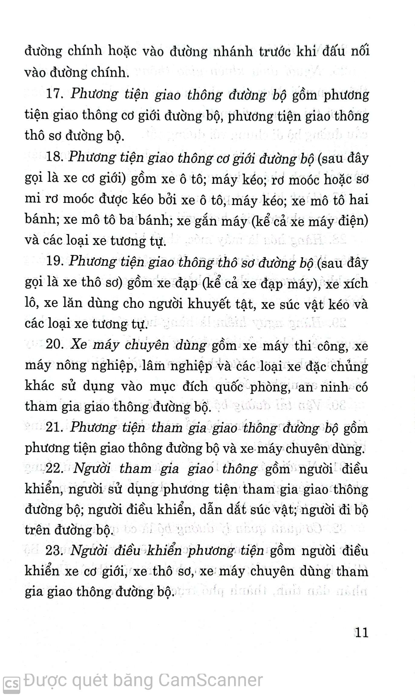 Luật giao thông đường bộ