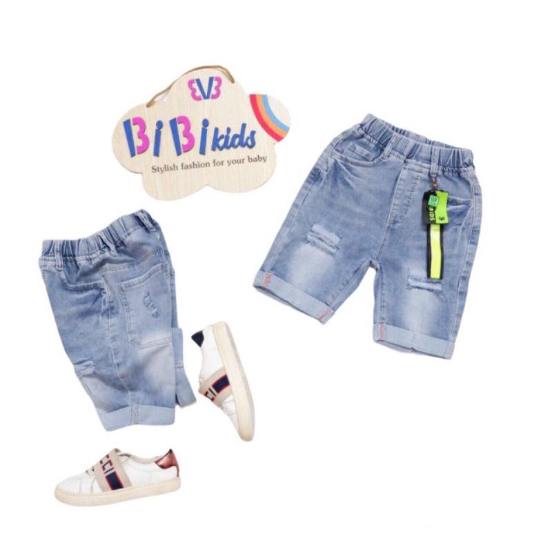 Quần jean ngắn short sọt BiBiKids JN001