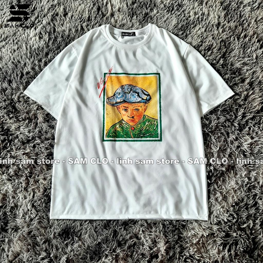 Áo thun tay lỡ nữ SAM CLO freesize phông form rộng dáng Unisex - mặc cặp, nhóm, lớp in hình CẬU BÉ LÍNH