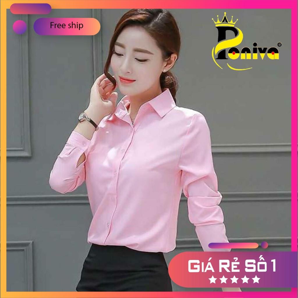 Áo Sơ Mi Nữ Dài Tay KT8733 PONIVA