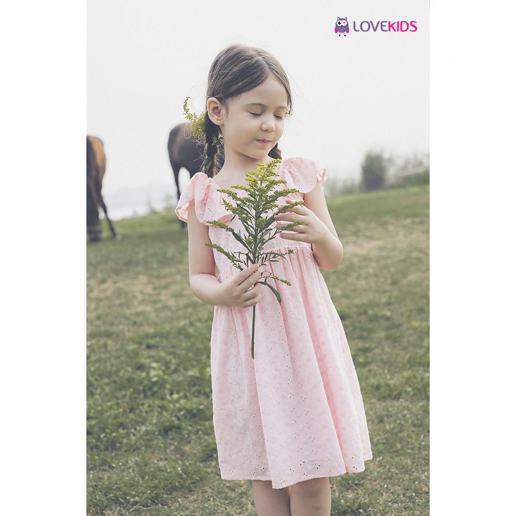 Váy thêu hoa nhí tay cánh tiên GMG21DR00801 - Lovekids