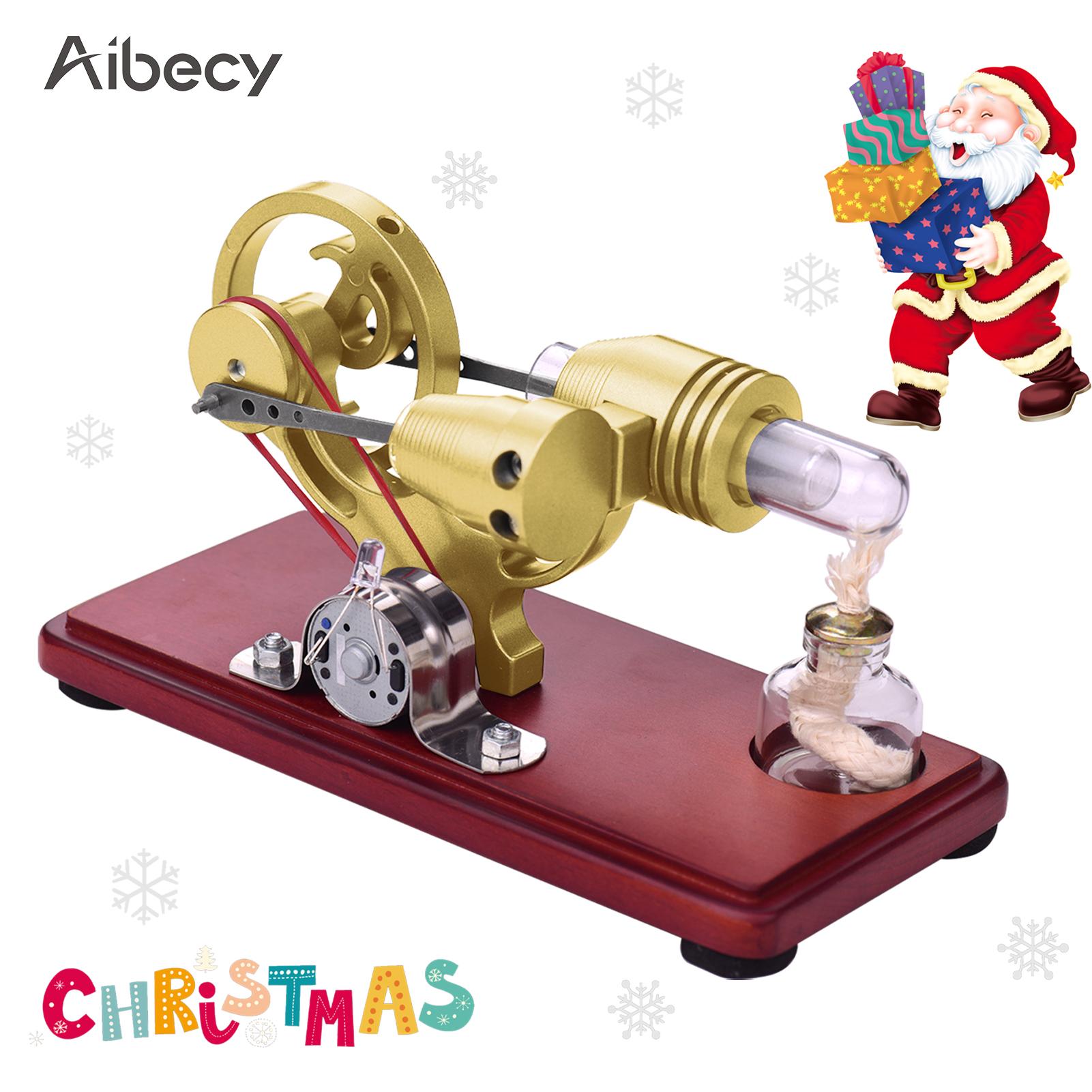 Động cơ Stirling Mô hình Máy phát điện bánh đà Đô la Aibecy Phong cách retro