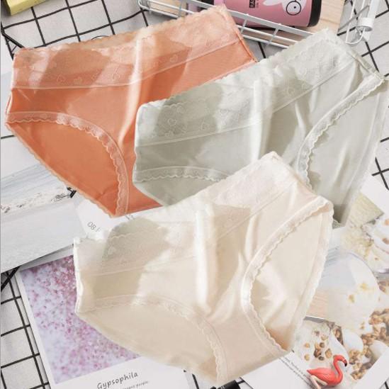 Quần Lót Su Đúc Nữ Viền Ren Cạp Hoa Tàng Hình-NEW