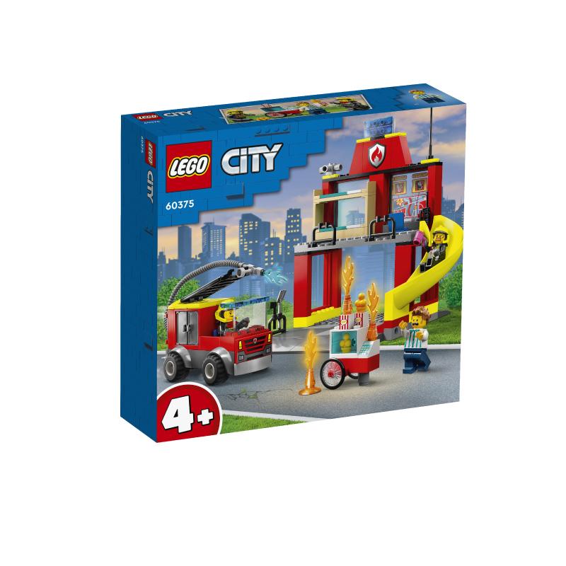 Đồ Chơi Lắp Ráp LEGO City Trạm Và Xe Cứu Hỏa 60375