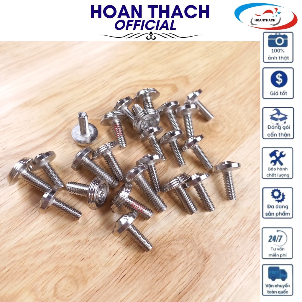 Bộ Ốc Áo Mẫu Thái Inox 304 cho xe máy Sonic (24 con), HOANTHACH SP017374