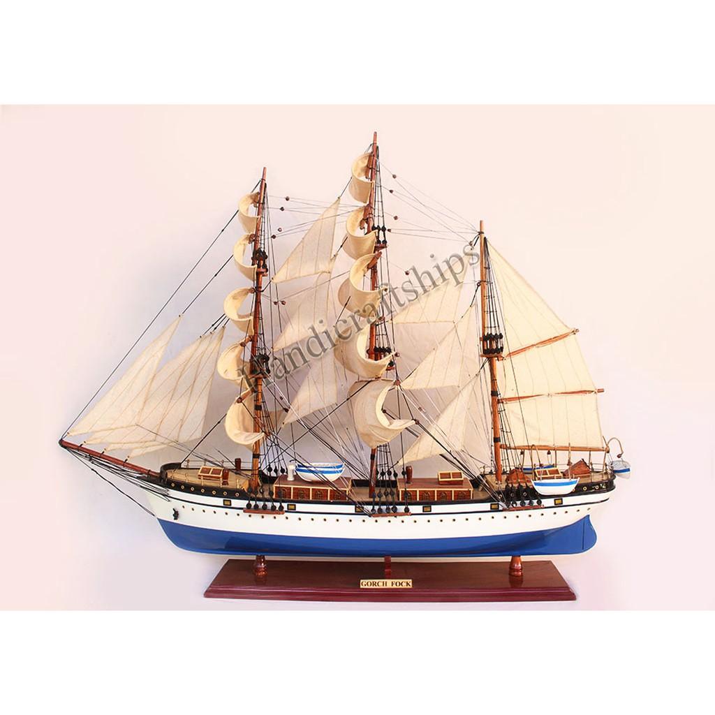 Mô hình thuyền buồm Gorch Fock (hải quân Đức) 74cm