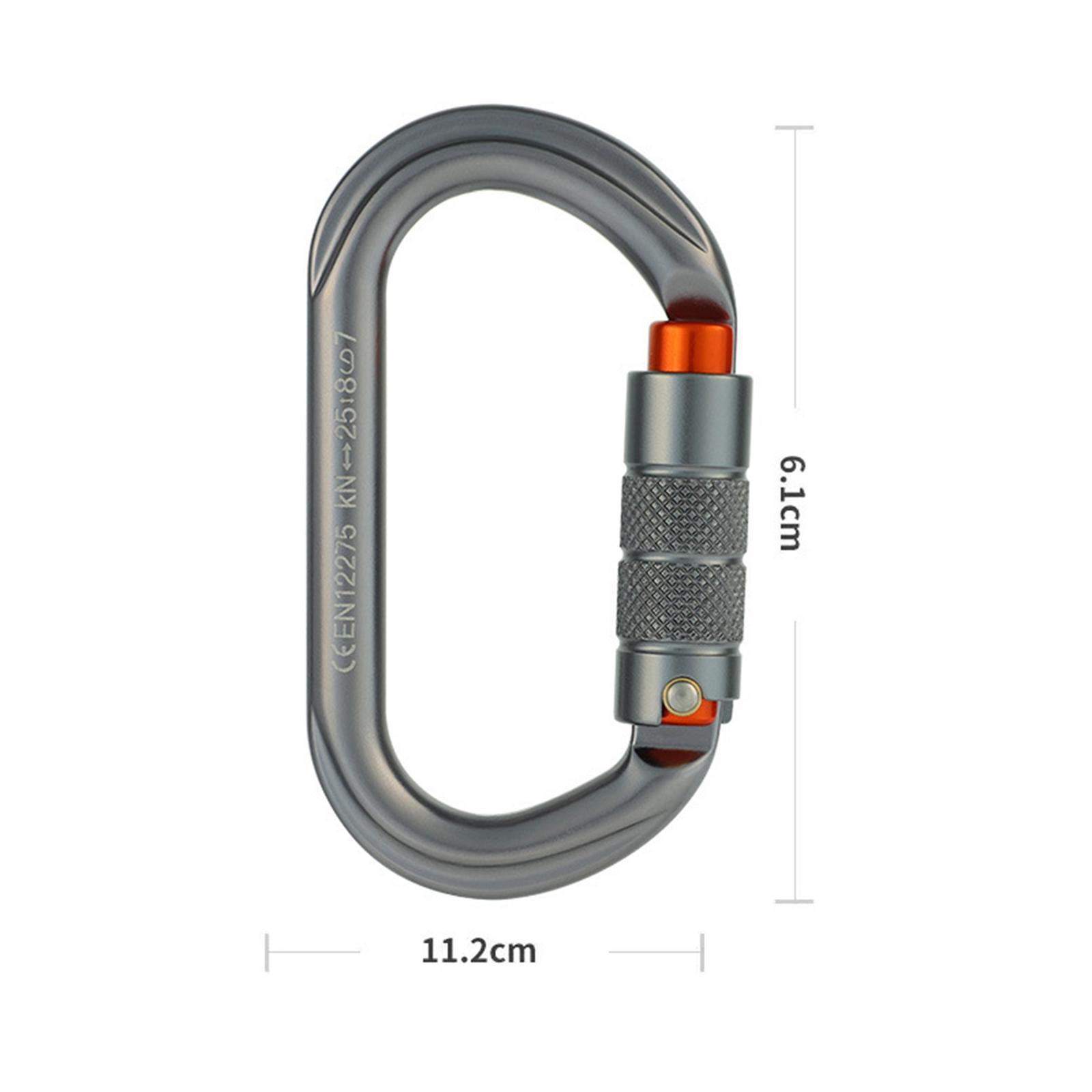 Locking Carabiner Clip Climbing Carabiner Screw Lock Carabiner Heavy Duty Caribeaners Hook for Outdoor Swing Caving Camping Hiking