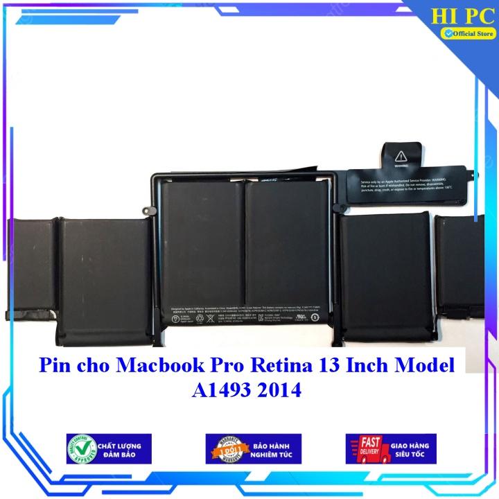 Pin cho Macbook Pro Retina 13 Inch Model A1493 2014 - Hàng Nhập Khẩu