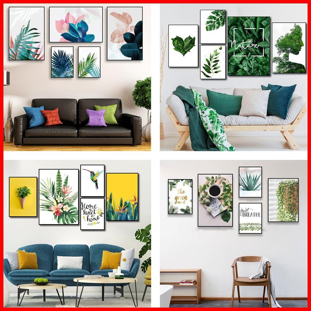 Tranh treo tường canvas bộ 5 bức - Tranh canvas treo tường decor trang trí phòng khách và phòng ngủ cao cấp siêu đẹp