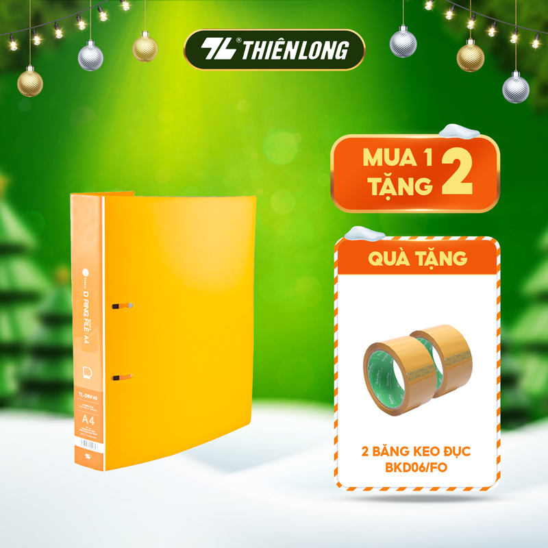 Bìa nhẫn Thiên Long D Ring-DRF40 - Cam