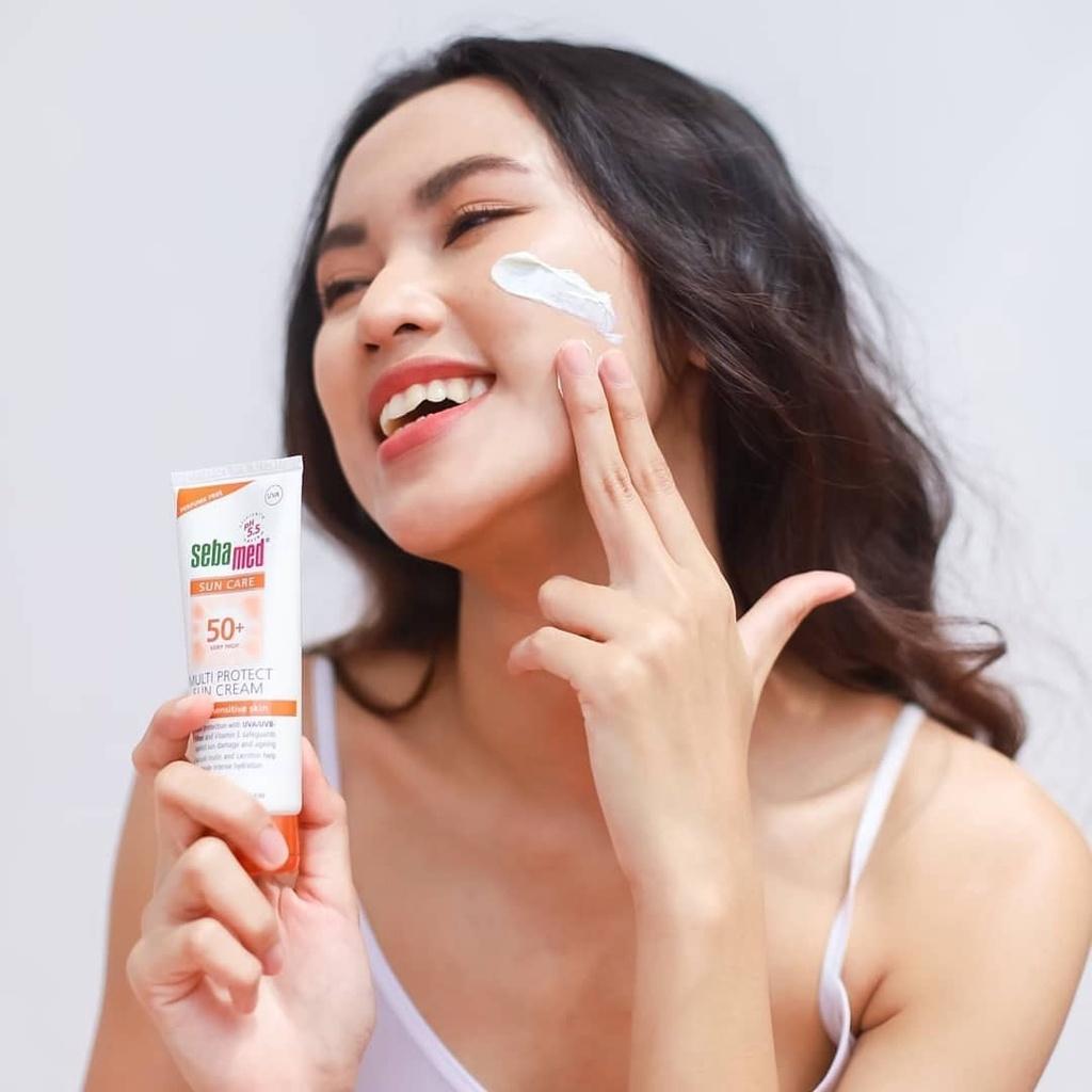 Kem chống nắng dành cho da nhạy cảm Sebamed Multi Protect Sun Cream SPF50+ 75ml