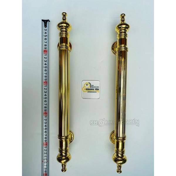 Tay nắm cổng, tay nắm cửa mạ đồng vàng bóng 46cm&56cm