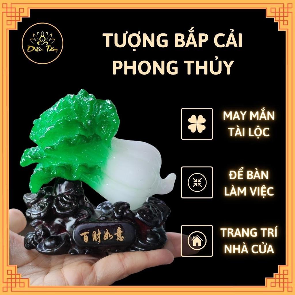 Bắp cải phong thủy đồ phong thủy chiêu tài hút lộc trang trí nhà cửa, bàn làm việc