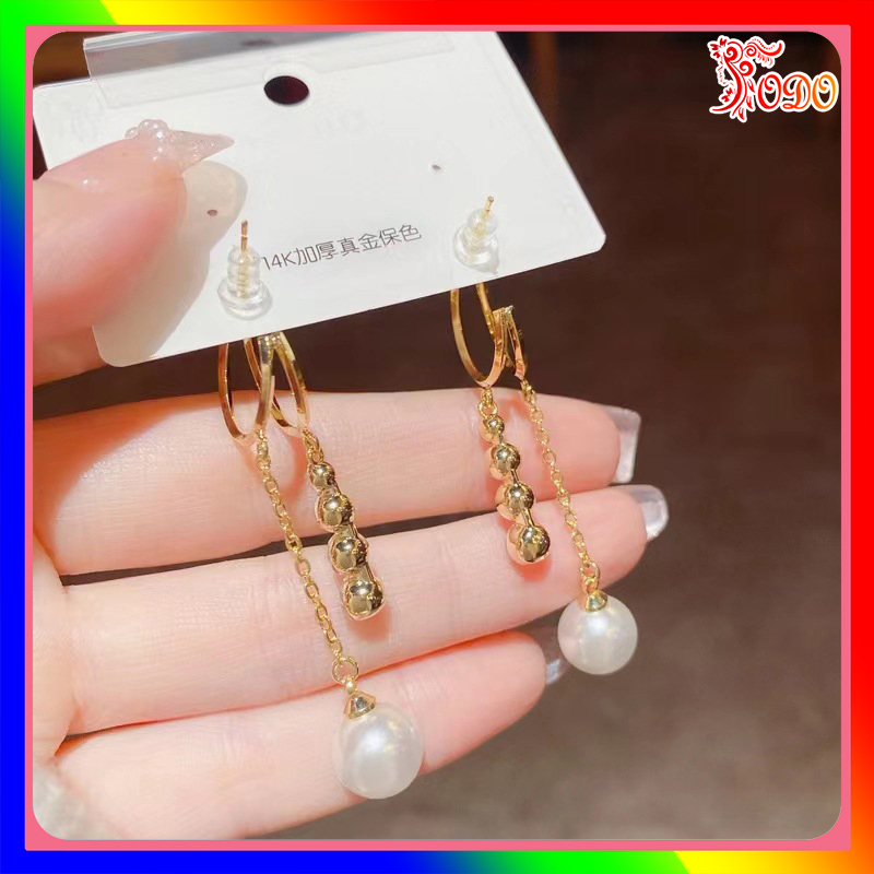 Bông tai kiểu thanh lịch thời trang VV144 Hàn Quốc đi làm sành điệu sang trọng thu đông trẻ trung -