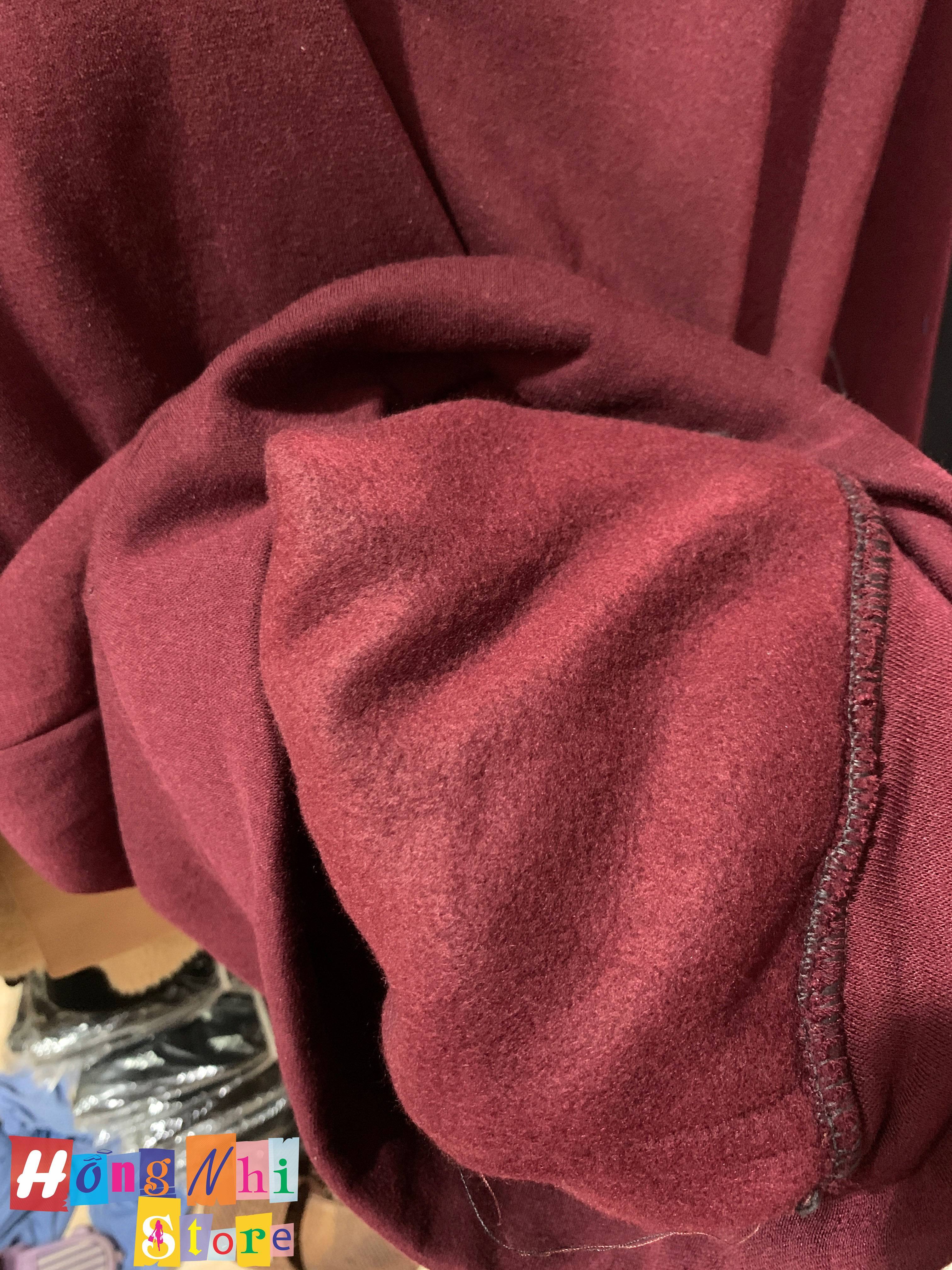 Áo Khoác Hoodie Trơn Ulzzang Unisex Màu Đỏ Đất Chất Nỉ Bông Cao Cấp Dáng Rộng Nam Nữ - MM