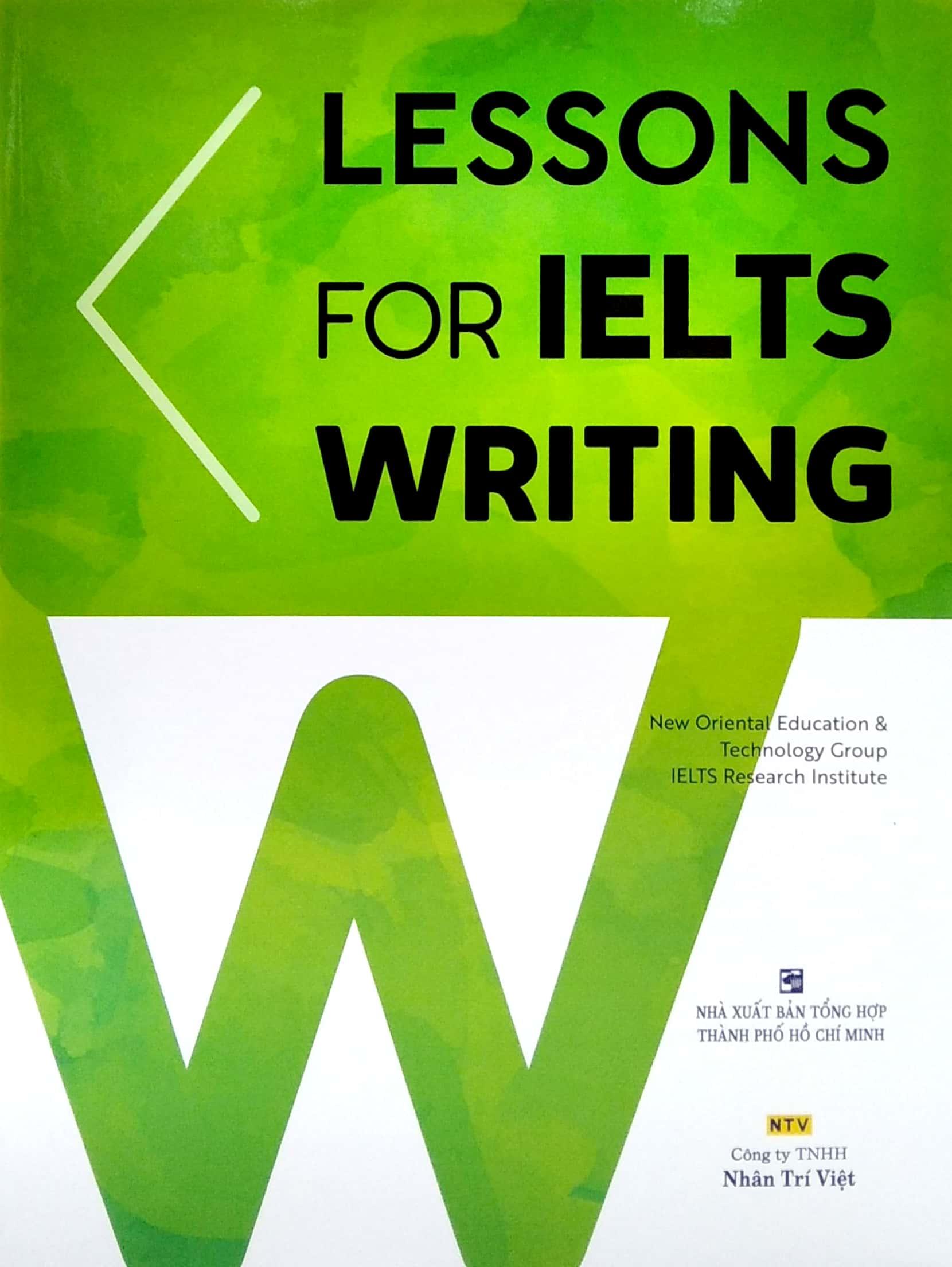Sách Lessons For IELTS Writing (Tái Bản)