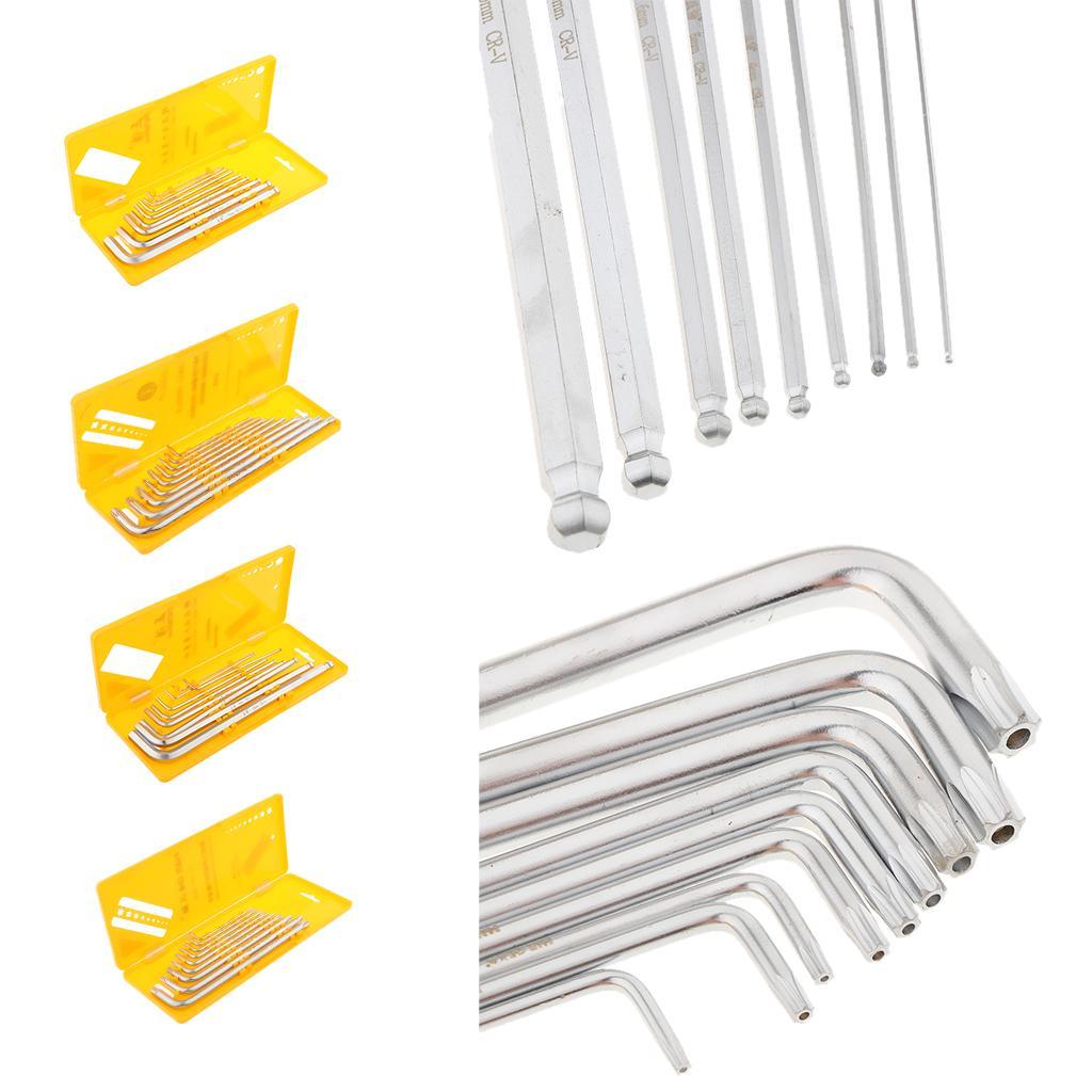 9 Pieces Case Set L-shaped Allen Wrenches