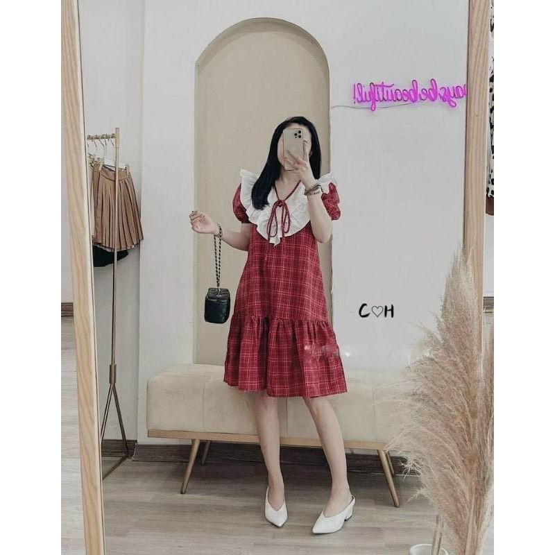 [Hàng loại 1]Đầm Bầu Váy Bầu cao cấp dáng Xuông Chất Lụa Hàn Mềm, siêu mát Thấm Mồ Hôi Tốt, Freesize từ 45 đến 70Kg