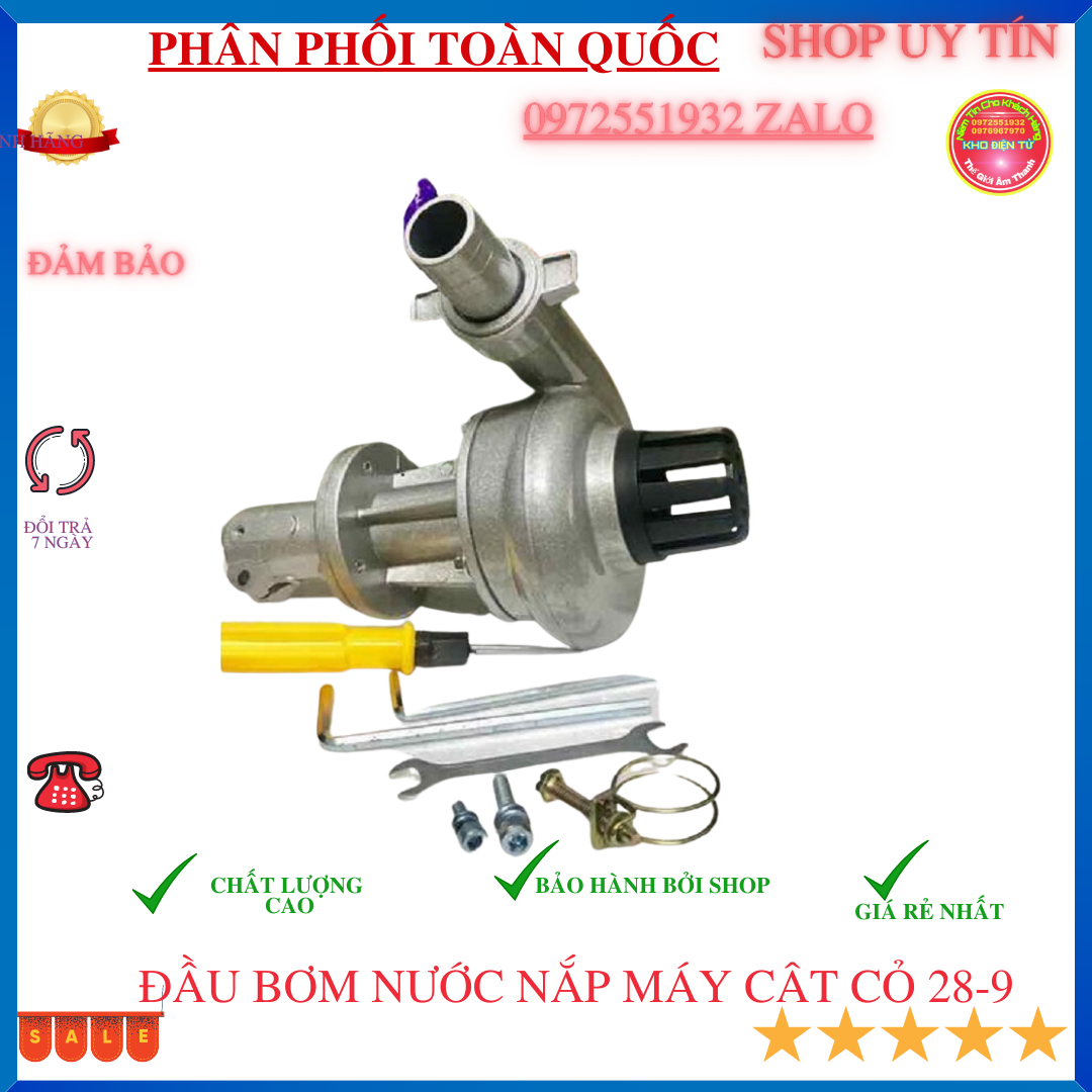 Đầu bơm nước lắp máy cắt cỏ