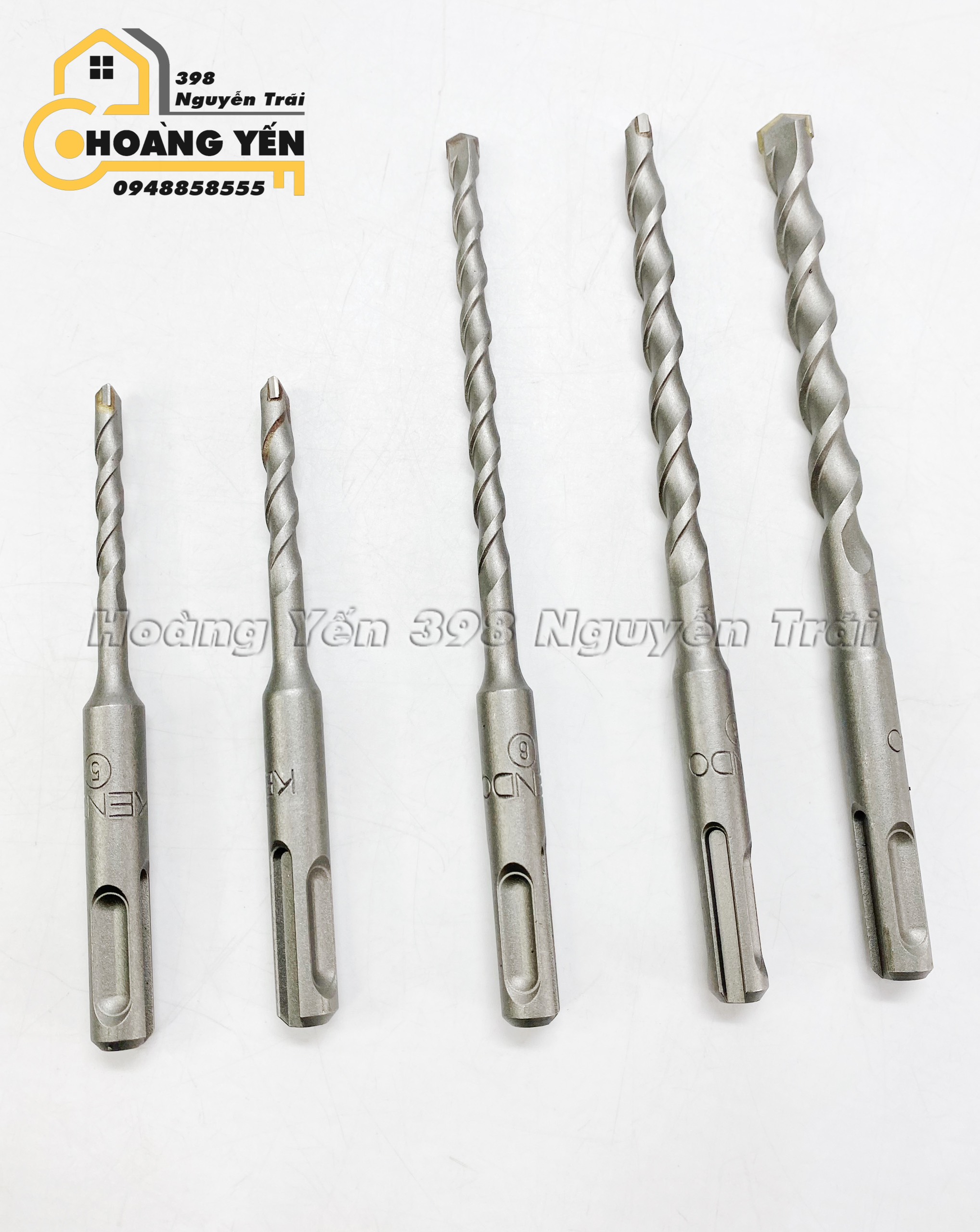 Hộp 5 mũi khoan đa năng KENDO 110mm/160mm Mũi khoan cho máy khoan tay Mũi khoan cho máy máy khoan xoay Mũi khoan bê tông gạch xi măng bê tông cốt thép