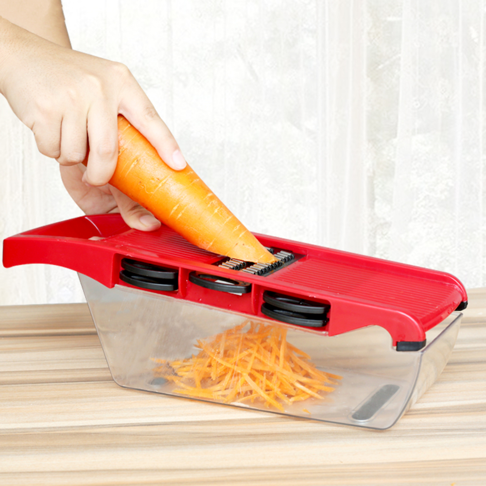 Bộ Dụng Cụ Nạo, Bào, Cắt Lát Rau Củ Quả Đa Năng 6 in1