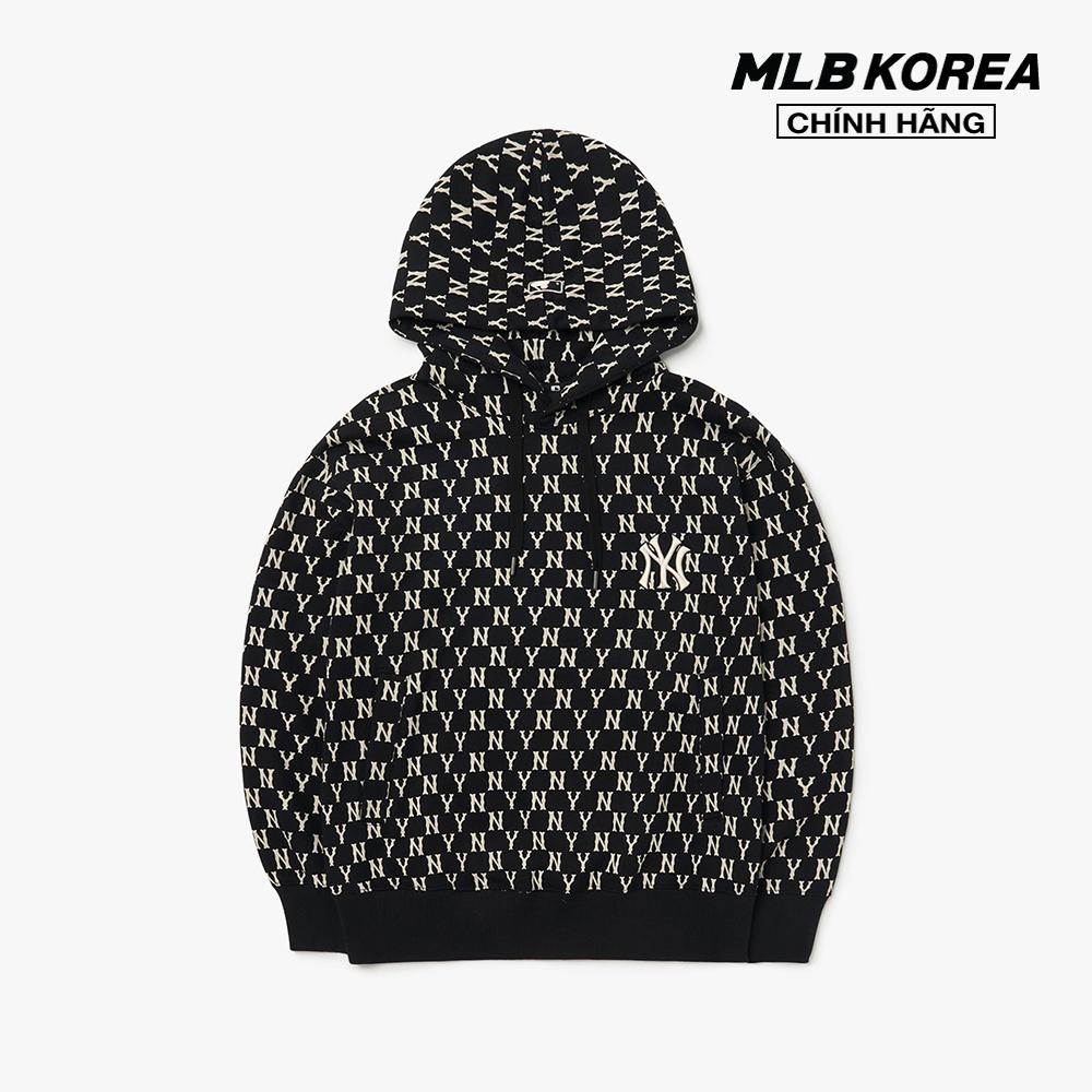 MLB - Áo hoodie tay dài phối mũ Classic Monogram Overall Pattern Overfit 3AHDM0224-50BKS