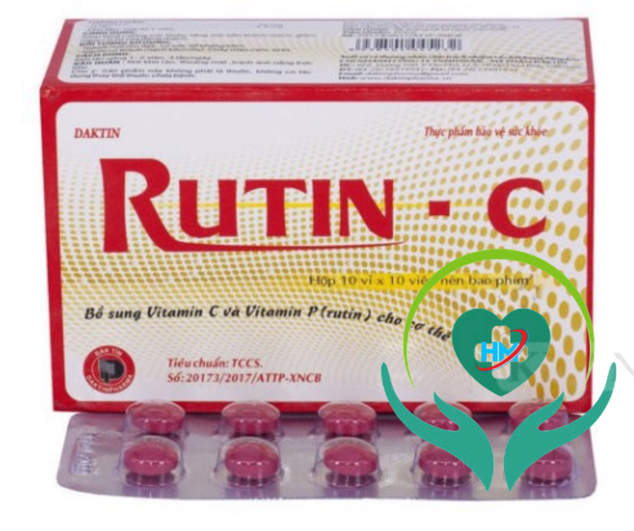 ￼RUTIN C -Hộp 100 viên - Bổ sung vitamin C, Vinaphar