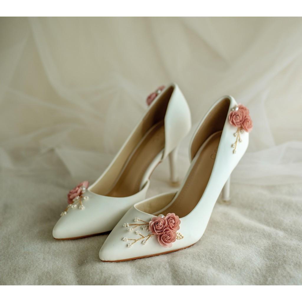 GIÀY CƯỚI - GIÀY CÔ DÂU BEJO H51 THUYỀN HOA HỒNG - WEDDING SHOES