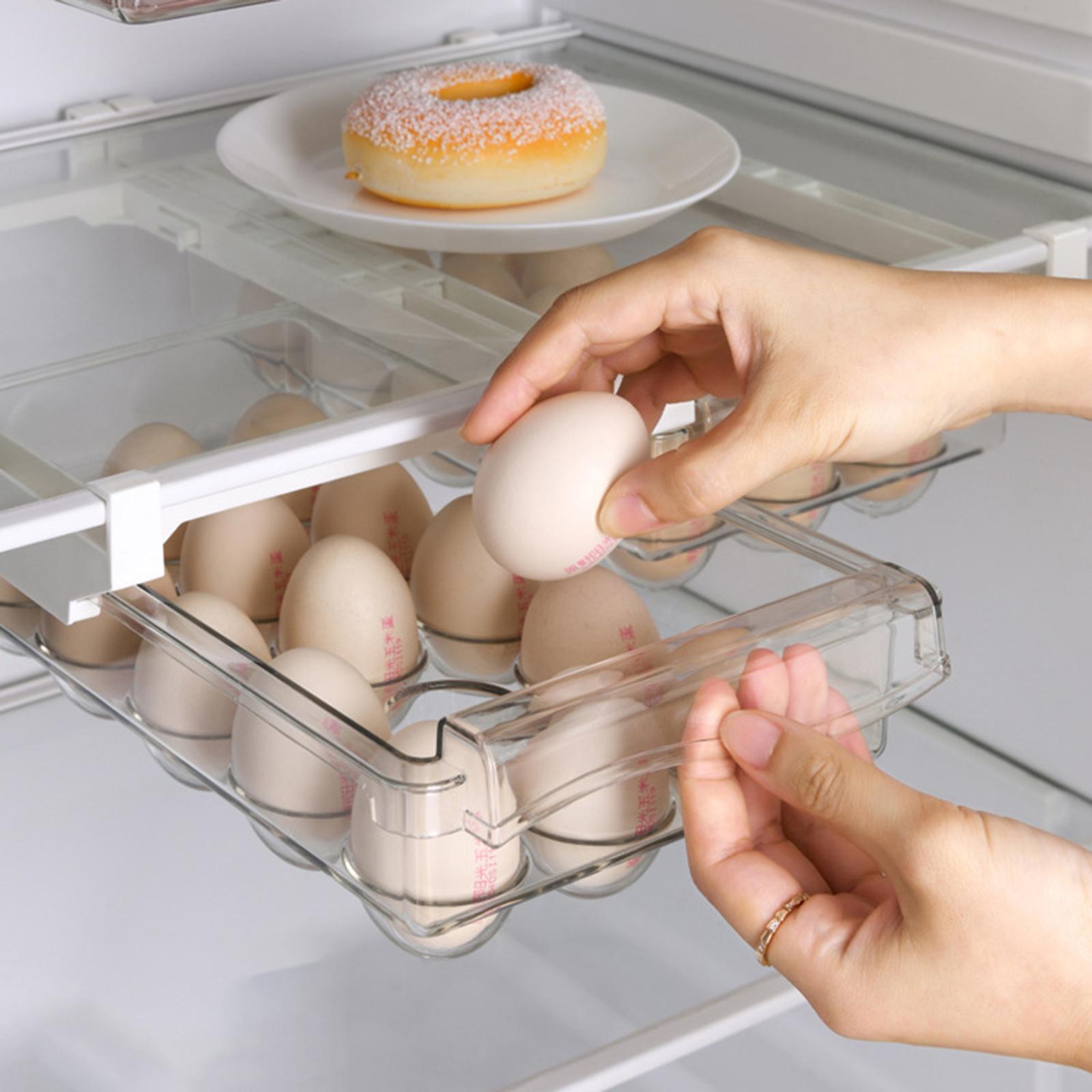 Refrigerator Drawer Organizer Fridge Shelf Holder Storage Box