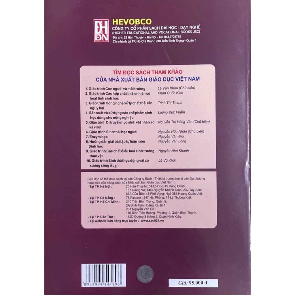 Giáo Trình Họạt Động Sống Và Tiến Hóa Của Các Hệ Cơ Quan Động Vật