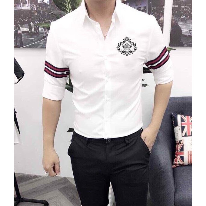 Áo Sơ Mi Nam họa tiết đơn giản
