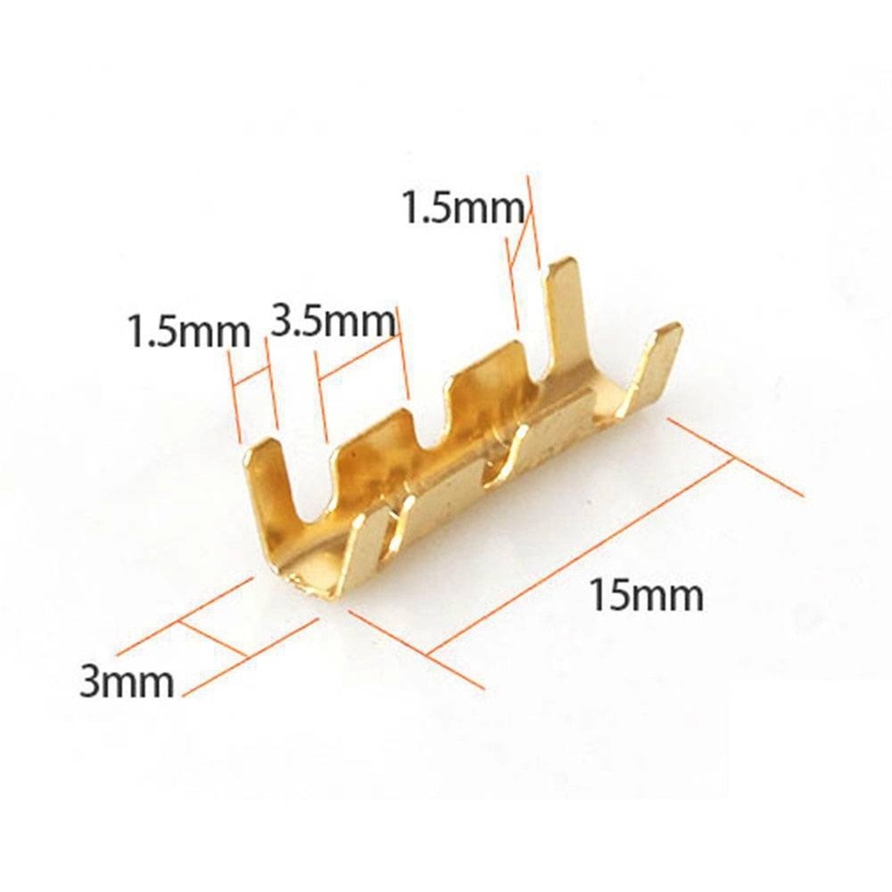 Set 100 đầu nối dây điện bằng đồng tiện dụng 0.5-1.5mm2