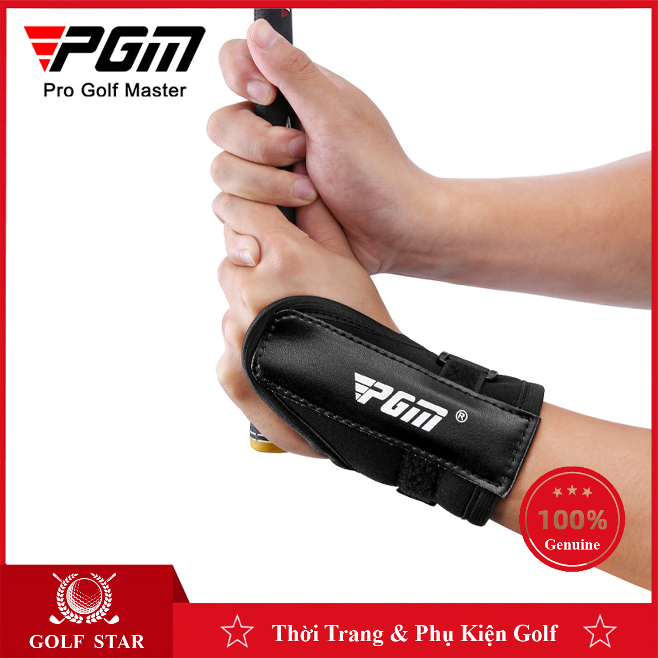 Nẹp định vị cổ tay tập chơi golf PGM - WRIST SUPPORTER - JZQ010