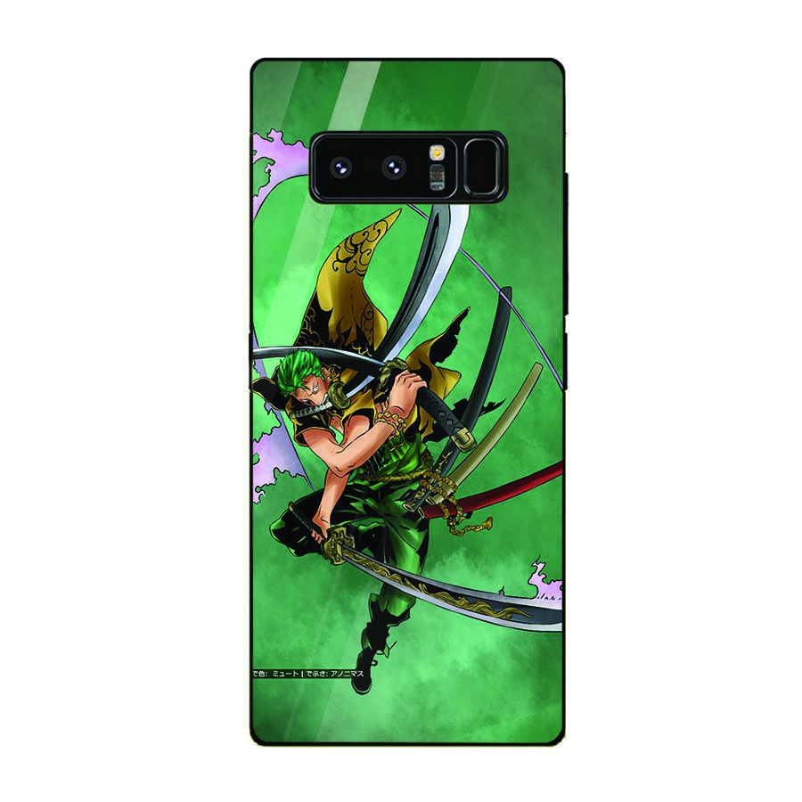 Ốp kính cường lực dành cho điện thoại Samsung Galaxy Note 8 - one piece đảo hải tặc - dht003