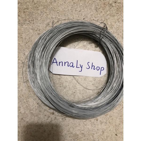 1Kg Dây thép mạ kẽm loại 0,5 li làm hoa giấy- dễ uấn, dẻo dai, hàng chất lượng