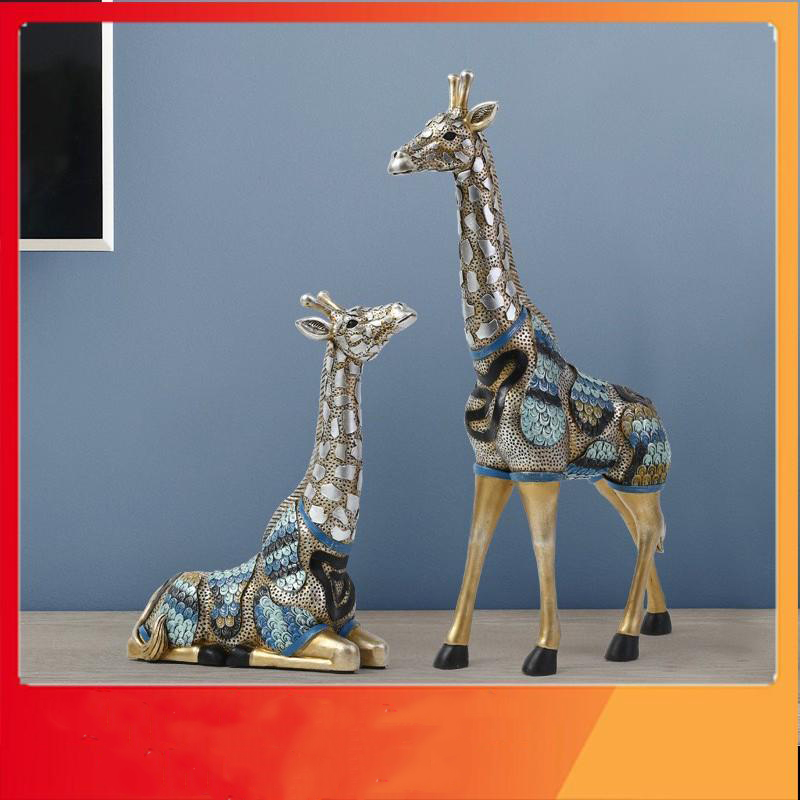 Tượng decor hươu cao cổ, tượng trang trí nội thất