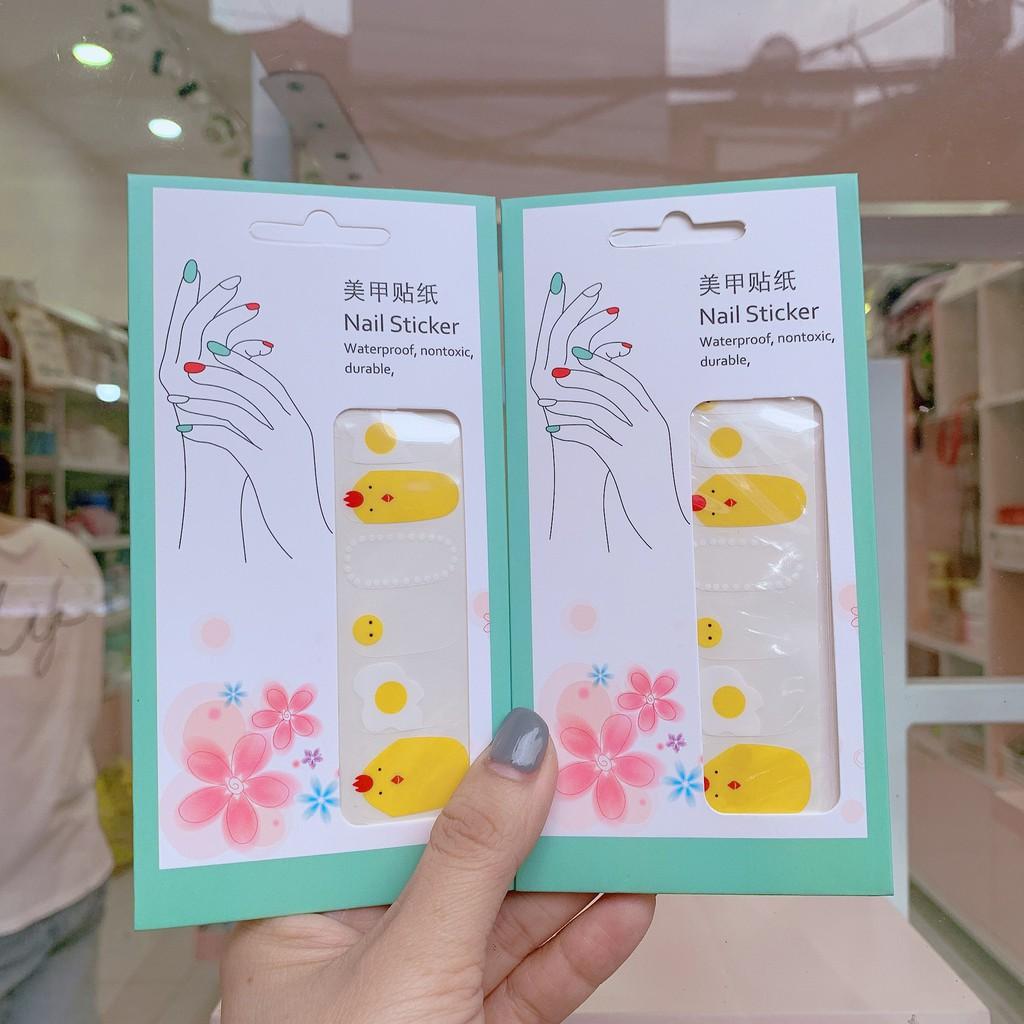 Dán móng tay nail sticker chống thấm nước bền chắc