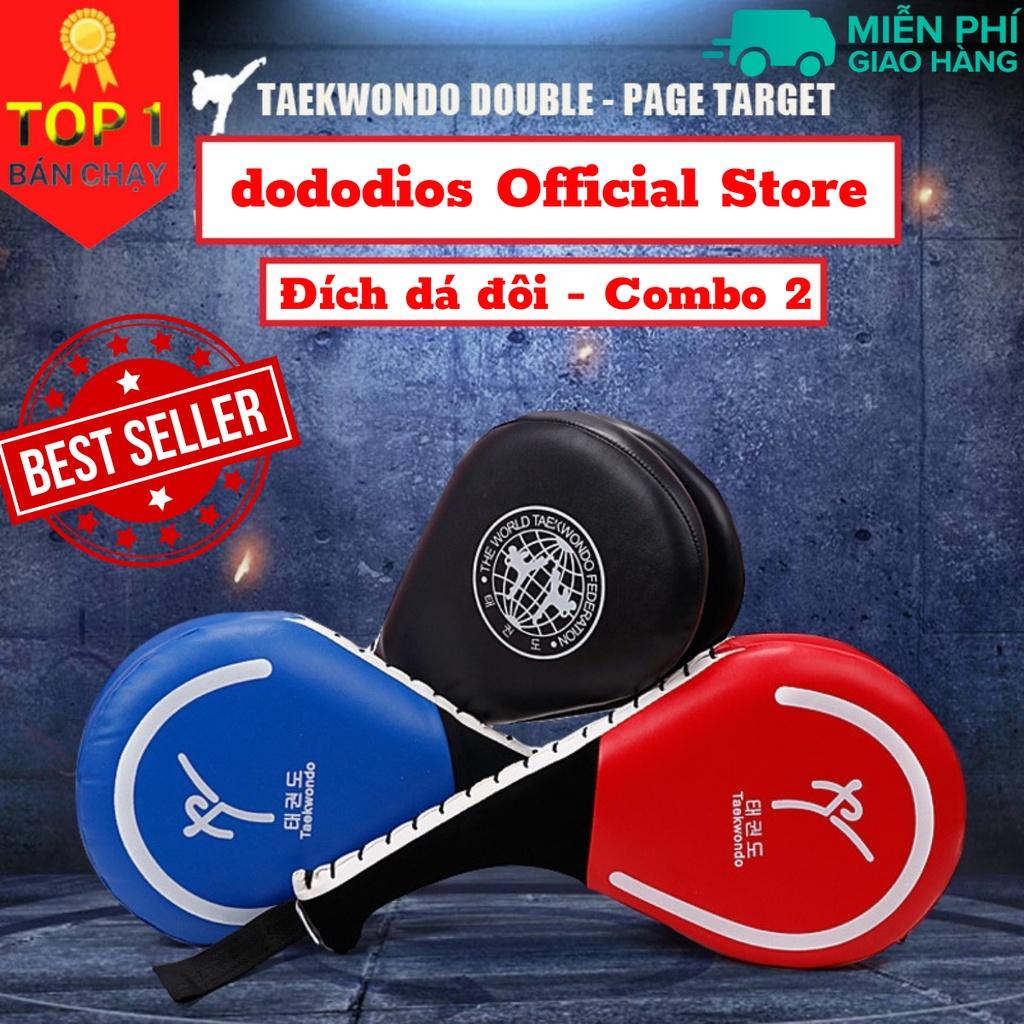 Combo 2 đích đá đấm boxing teakwondo, Karate, vovinam, Muay Thái, Vstar, tập võ thuật - Chính hãng dododios