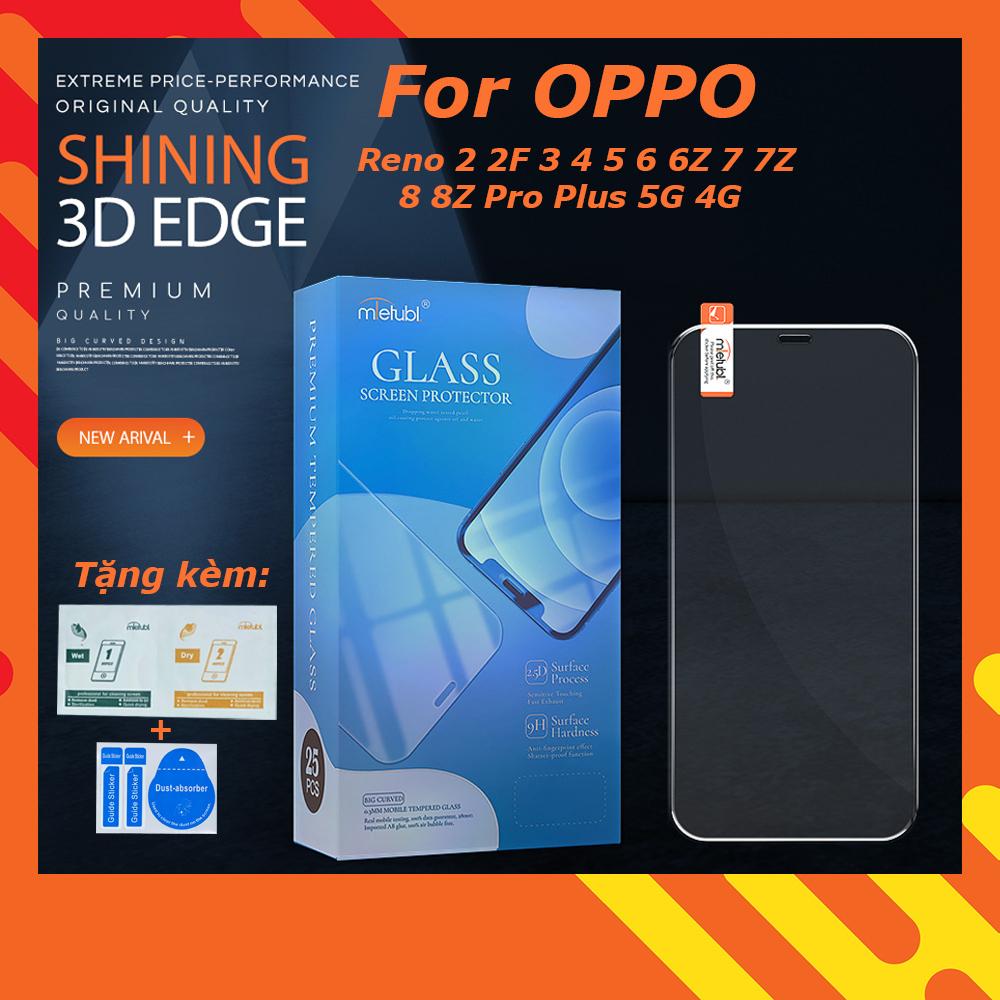 Kính cường lực cho Oppo Reno 2 2F 3 4 5 6 6Z 7 7Z 8 8Z Pro Plus 5G 4G trong suốt Mietubl 9H 0.4mm