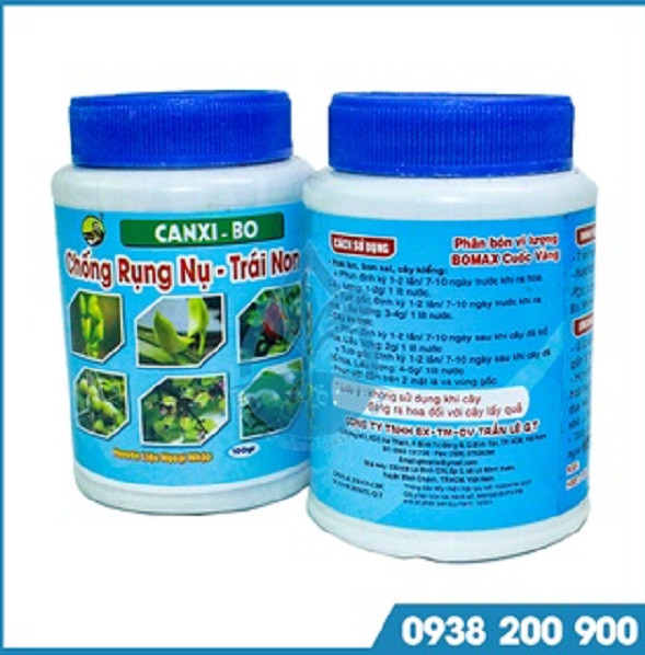 CANXI BO Chống rụng nụ, rụng trái non - Tăng đậu trái - Dùng cho cây cảnh, cây ăn quả hũ 100g