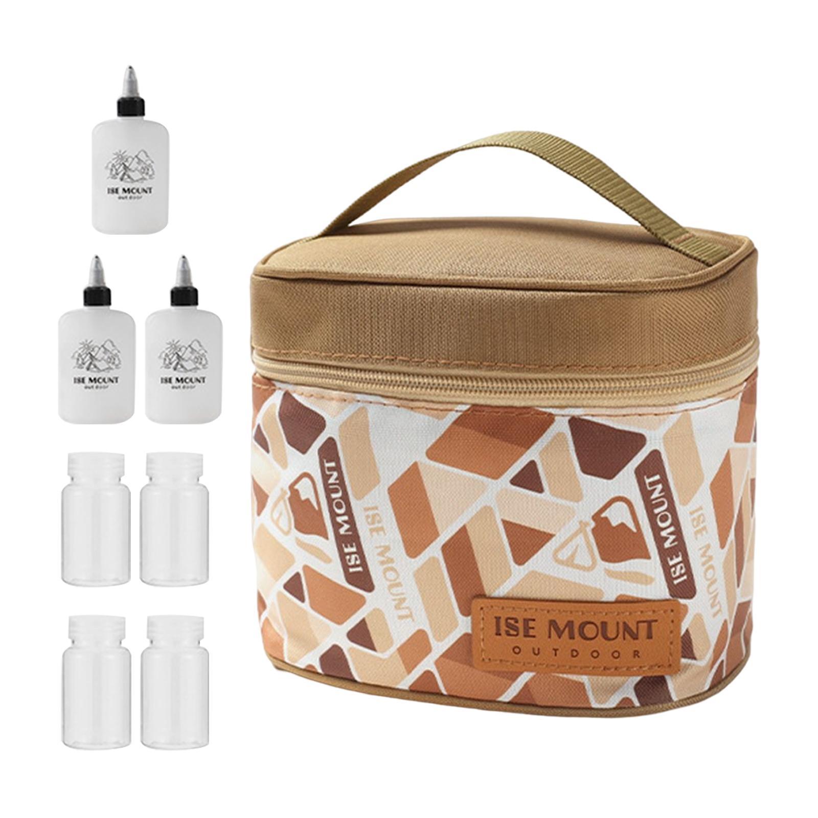 , Camping Bag, Mini Condiment Bag, Lightweight Spice Containers Liquid Seasoning Storage Bag Sauce Organizer